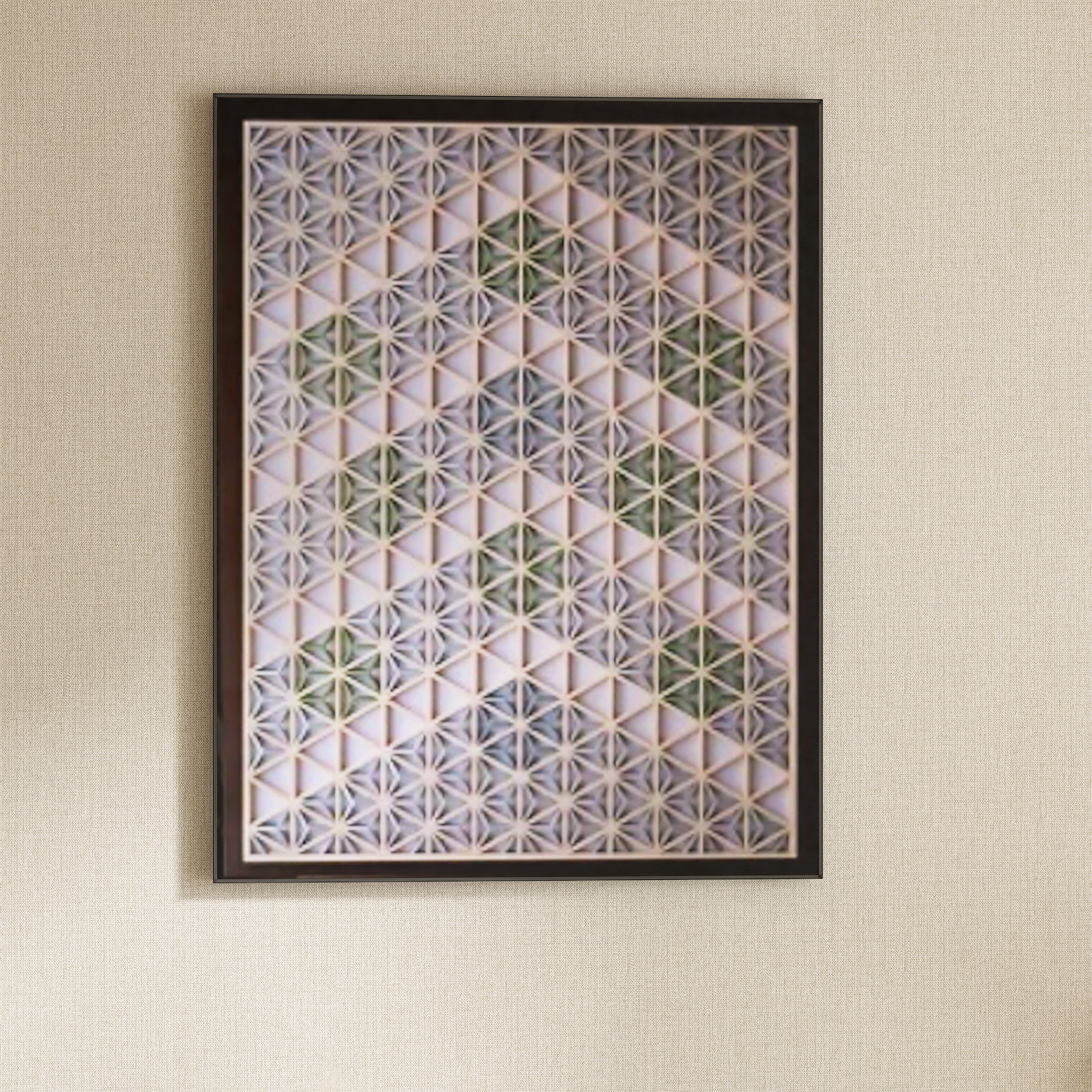 新しい命の誕生を祝う意味を込めて選んだ「組子のアートパネル」